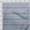 thumbnail image 2 of oneOone Tissu Popeline Sergé Coton Bio Chevron Ikat Imprimé 1 Yard 42 Pouces de Large, 2 of 4