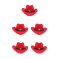 thumbnail image 1 of Decodeary Western Outback Cowboy Hat Channel Inner Cowboy Classic Hat Large Brim Provides red 5Set, 1 of 6