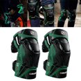 thumbnail image 4 of 2x Motorcycle Knee Pads K01-3 for Motocross foam Adjustable EVA motorcycle knee impact resistant Knee Racing Reflective Green, 4 of 9