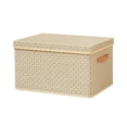thumbnail image 1 of Clothes Storage Box With Lid Thickened Hard Board Folding Design 36 in x 25 in x 20 in Household Dormitory Organizer, 1 of 1