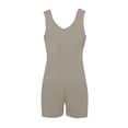 thumbnail image 4 of Gspmoly Shorts de Course pour Femmes, Combinaison-Short d'Été pour Femmes avec Poches et Bretelles, Pantalon à Bretelles, Shorts de Randonnée pour Femmes, Aubaines Prime, Gris m, 4 of 7