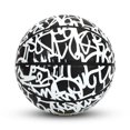 thumbnail image 3 of AND1 Fantom Graffiti Basketball (White / Black), 3 of 6
