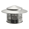 thumbnail image 2 of simhoa Cap Ducting Pipe Outdoor Easy Install Flue Cap Fireplace Chimney Cap Outside Inner Dia 110mm, 2 of 8