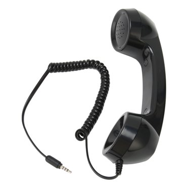 Retro Phone Handset, Handheld Cell Phone Receiver Radiation Proof Clear Sound With Mic For Smartphones Pink,Black,White,Red