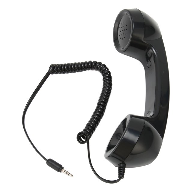 Retro Phone Handset, Handheld Cell Phone Receiver Radiation Proof Clear Sound With Mic For Smartphones Pink,Black,White,Red