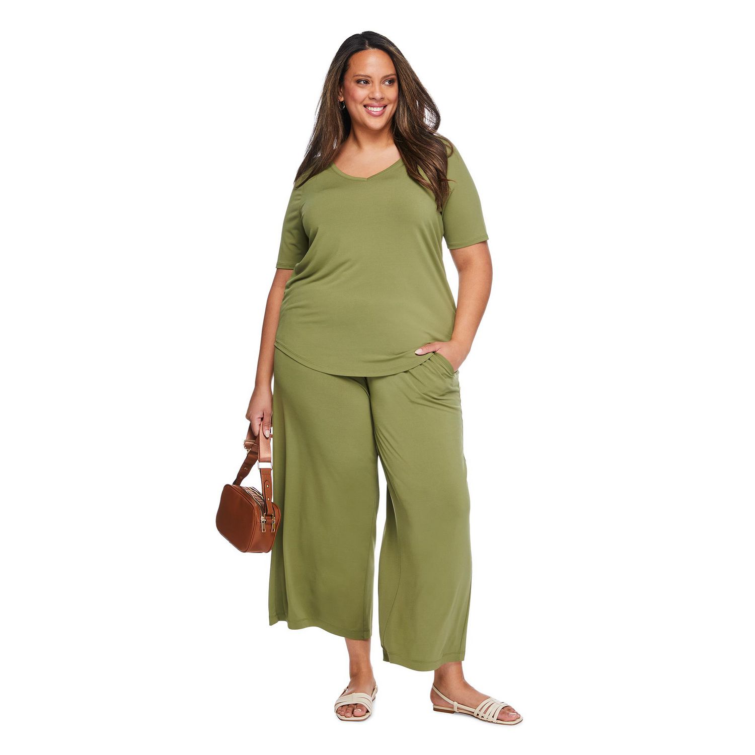Lane Bryant Women's Plus V-Neck T-Shirt