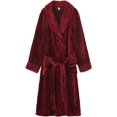 thumbnail image 3 of LinYooLi Women's Lapel Fleece Bathrobe Soft Plush Spa Robe Warm Pajamas with Pockets Soft Pjs Loungewear for Women, 3 of 6