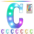 thumbnail image 1 of HOARBOEG Lumières de Lettres Colorées à LED avec Télécommande – Lettres de Bar de Fête avec Décorations Lumineuses pour la Maison - Multicolore, 1 of 7