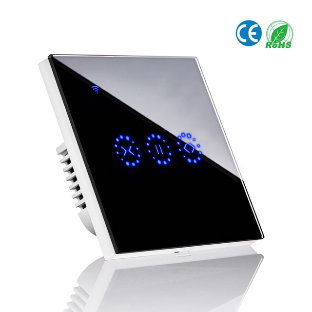 Mistaha Curtain Switch Smart Wifi Remote Garage Doors Control Touched Switch Curtain Motor Blind Roller Shutter Timing Night Morning Bed Voice Control Electric Switch Phone Compatible with