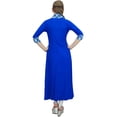 thumbnail image 1 of Bimba Kurta Ethnique en Rayonne Bleu Royal pour Femmes avec Foulard - 14, 1 of 4