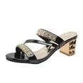 thumbnail image 2 of Cameland Women's Summer New Plus Size Medium And Round Head Rhinestones With Comfortable Sandals, 2 of 7