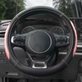 thumbnail image 2 of Ultra Grip Silicone & Faux Leather Steering Wheel Cover - Pink, 2 of 4