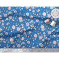 thumbnail image 3 of Soimoi Blue Poly Georgette Fabric Dot & Arrow Tribal Print Sewing Fabric Yard 52 Inch Wide, 3 of 5