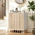 thumbnail image 2 of HOMCOM Armoire de Rangement pour Chaussures 15 Paires avec Portes, Tablettes Ajustables, Blanc, 2 of 10