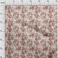 thumbnail image 3 of oneOone Polyester Spandex Light Brown Fabric Asian Floral Sewing Craft Projects Fabric Prints By Yard 56 Inch Wide, 3 of 4