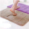 thumbnail image 2 of Bigersell Absorbent Bath Mat Memory Foam Bathroom Rugs 35 inch x 23 inch Non-Slip Bath Mats for Shower Bathroom Floor Carpet Rugs Quick Dry Machine Washable Bathmat Purple, 2 of 3