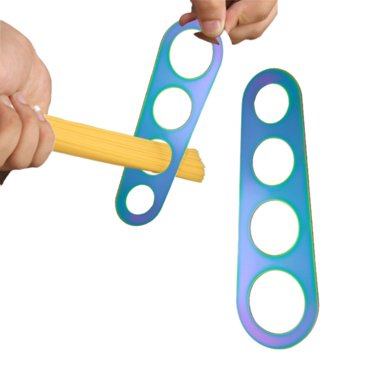 Liquidation d'Outils, Règle de Mesure pour Spaghetti Couleur en Acier Inoxydable, Outil Mesureur de Spaghetti pour Mesurer Rapidement les Pâtes, 1*Règle de Mesure pour Spaghetti, par Meiiso
