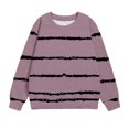 thumbnail image 4 of Yuyuzo Chandails en Molleton pour Filles Tout-Petits Col Rond Manches Longues Décontracté Confortable Rayé Pull d'Automne pour Bébé Fille, 4 of 5
