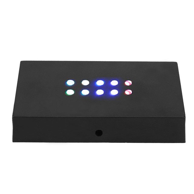 Greensen LED Light Lamp Display Stand Crystal Glass Art Base Holder US Plug 100-240V, Lamp Display Stand, LED Display Stand