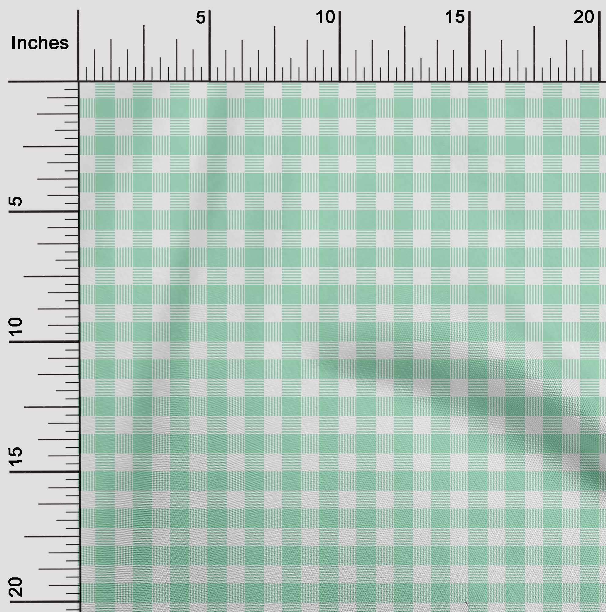oneOone Viscose Jersey Fabric Gingham Check Print Fabric By Yard 60 Inch Wide