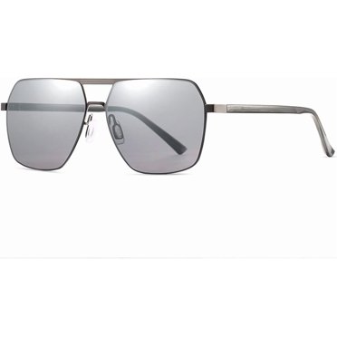 Polarized Sunglasses Men's Frameless Driving Box Sunglasses Outdoor Fishing (Color : D, Size : Medium)