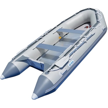 BRIS Bateau Gonflable de 14,1 Pi Radeau Gonflable de Sauvetage et de Plongée Bateau à Moteur