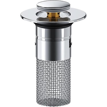 Bathroom Sink Plug Stopper Pop-Up Sink Drain Strainer Plug Universal Basin Core Drain Filter for 8mm Depth Shower Sink Filter (1PCS)