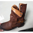 thumbnail image 1 of Bottes pour Femmes Mode Casual Fermeture Éclair à Talons Bas Bottes Courtes, 1 of 1