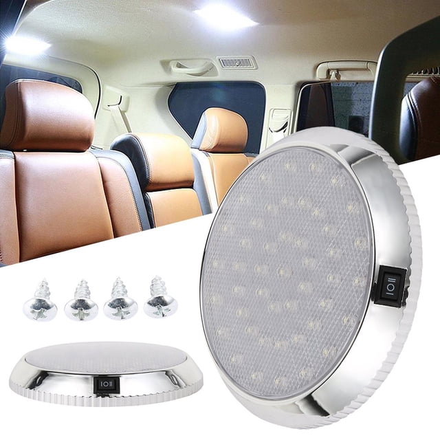 12V 46LED Car Interior Lights Camper Boat Caravan Roof Doom Recessed Downlight