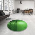thumbnail image 4 of Ahgly Company Tapis d'Intérieur Lavable en Machine Carré Transitionnel Vert Foncé, 7 Pieds Carré, 4 of 7
