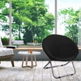 thumbnail image 4 of Housse de Chaise Soucoupe, Housse Extensible en Polyester pour Chaise Lune, pour Adultes Noir, 4 of 8