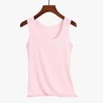 thumbnail image 3 of Miqool Lot de 2 Débardeurs pour Femmes Grande Taille en Soie Glacée Rafraîchissante Sans Coutures sous-Vêtement Col Ras du Cou Sans Manches Hauts de Pyjama, 3 of 5