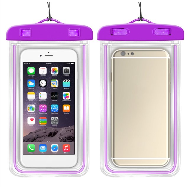 Opolski TPU Universal Waterproof Mobile Phone Case Pouch Bag for Underwater Swimming