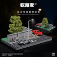 thumbnail image 5 of Collector 1/64 Street Corner Road Broken Highway Bridge Simulated Warehouse Scenario Street Wall Scene 430, 5 of 5