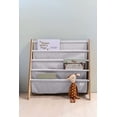 thumbnail image 2 of 3 Sprouts Recycled Fabric Kids Book Rack Storage Bookshelf Organizer in Light Gray for Ages 3+, 2 of 5
