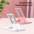 thumbnail image 3 of Ruiboury Folding Phone Holder Desktop Stand Smartphone Adjustable 6 Levels Tablet Universal Mount Mini Bracket Accessories Light Green, 3 of 6
