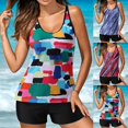 thumbnail image 4 of Swim Suits  Women Plus Size Womens Swimwear Tankini Swimsuit Plus Tummy Control Bathing Suits Tankini Tops Shorts, 4 of 9