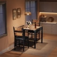 thumbnail image 3 of Yiwa Modern Dining Table and 2 Chair Set, Compact Space-Saving Furniture for Apartments and Small Spaces, 3 of 8