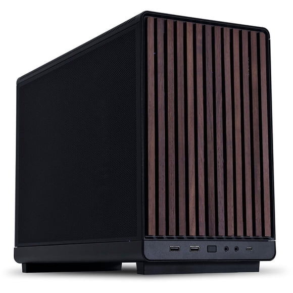 LIAN LI A3- mATX-WD Black Wood front panel SPCC M-ATX / ITX Computer Case ------ A3- mATX-WD Black