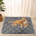 thumbnail image 2 of Milaget Self Heating Pets Pad Cat Dog Cage Soft Self Warming Mat for Kitty Puppy Animals Gray 40x50cm, 2 of 7