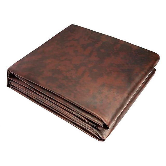 jinwen Billiard Pool Table Cover Heavy Duty Rain Cover Waterproof Pool Table Protective Brown 7ft