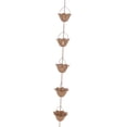 thumbnail image 4 of pitrice 3.3ft Rain Chain Outside Villas, Courtyards B Chains Style Gutters Catcher Rainwater Style A, 4 of 5
