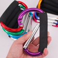 thumbnail image 2 of Vonky Ultra Big Size Carabiner Large D Button Sponge Handle D-Ring Shape Buckle Buckle D-Ring Shape Aluminum Alloy Sponge Shopping Hook Random Color, 2 of 8