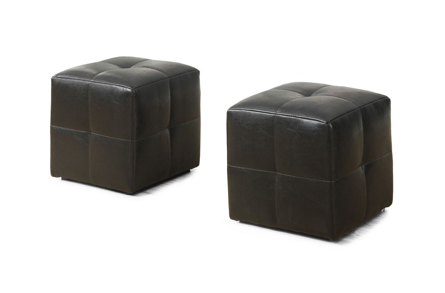 Ens. poufs en similicuir Monarch Specialties