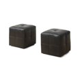 thumbnail image 1 of Ens. poufs en similicuir Monarch Specialties, 1 of 2