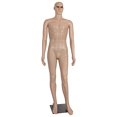 thumbnail image 1 of Male Mannequin Full Body Adjustable Mannequin Torso Dress Form with Metal Base 73inches, 1 of 4