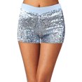 thumbnail image 1 of Shorts à Sequins pour Femmes, Hot Pants Disco, Mini Short Jazz Brillant, Extensible, Danse, 1 of 5