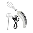 thumbnail image 4 of Elodie Cordless Hand Mixer Compact Electric Egg Beater for Kitchen Baking Cake Shop Silver White, 4 of 8