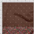 thumbnail image 1 of Soimoi Modal Satin Fabric Artistic Leaves & Flower Panel Print Sewing Fabric Yard 42 Inch Wide, 1 of 5