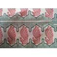 thumbnail image 4 of oneOone Cotton Silk Fabric Peacock Block Printed Fabric 1 Yard 42 Inch Wide, 4 of 4
